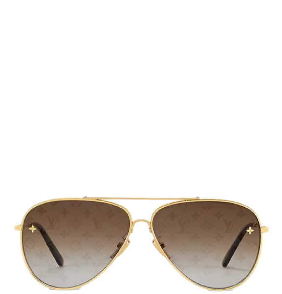  Kính Nữ Louis Vuitton The LV Pilot Sunglasses 'Gold' 
