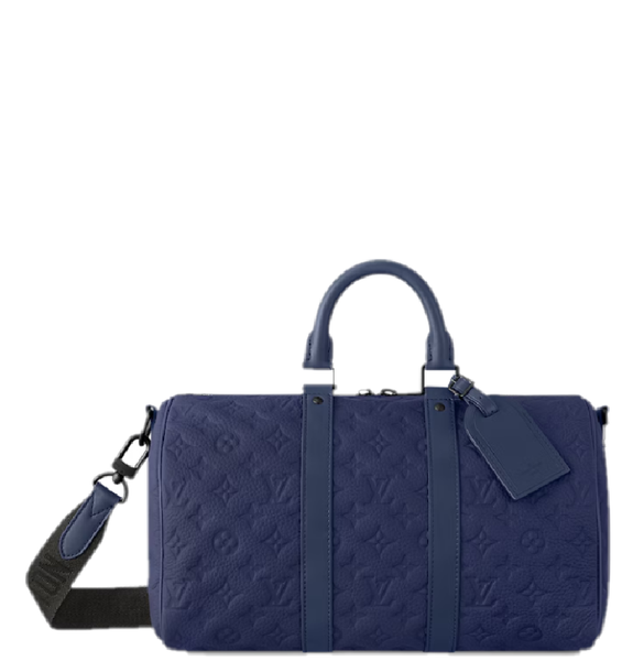  Túi Nam Louis Vuitton Keepall Bandoulière 35 Bag 'Blue' 