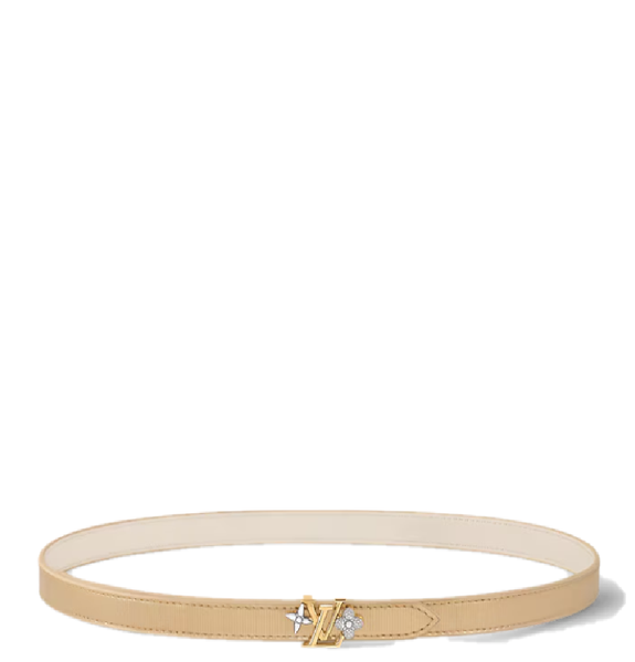  Thắt Lưng Nữ Louis Vuitton LV Gram Vernis 15MM Reversible Belt 'Gold' 