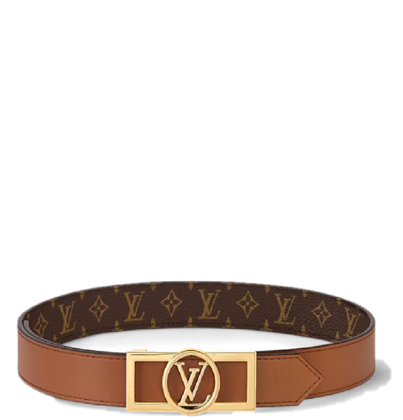  Thắt Lưng Nữ Louis Vuitton Dauphine 25MM Reversible Belt 'Brown' 