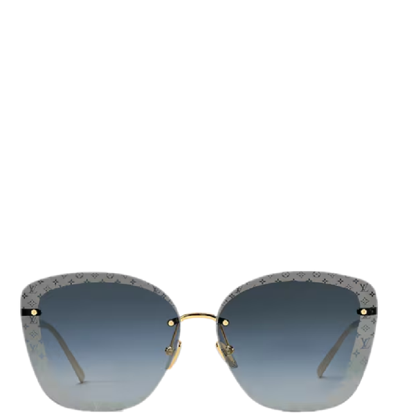  Kính Nữ Louis Vuitton LV Halo Square Sunglasses 'Blue' 