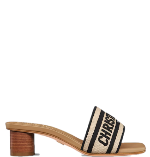  Dép Nữ Dior Dway Heeled Slide 'Black' 