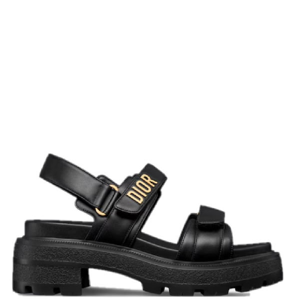  Dép Nữ Dior Dioract Platform Sandal 'Black' 