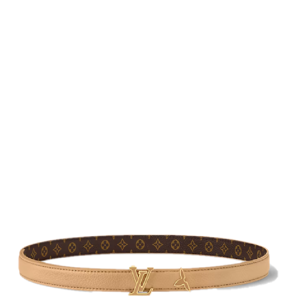  Thắt Lưng Nữ Louis Vuitton Pretty LV Enamel 20MM Reversible Belt 'Beige' 