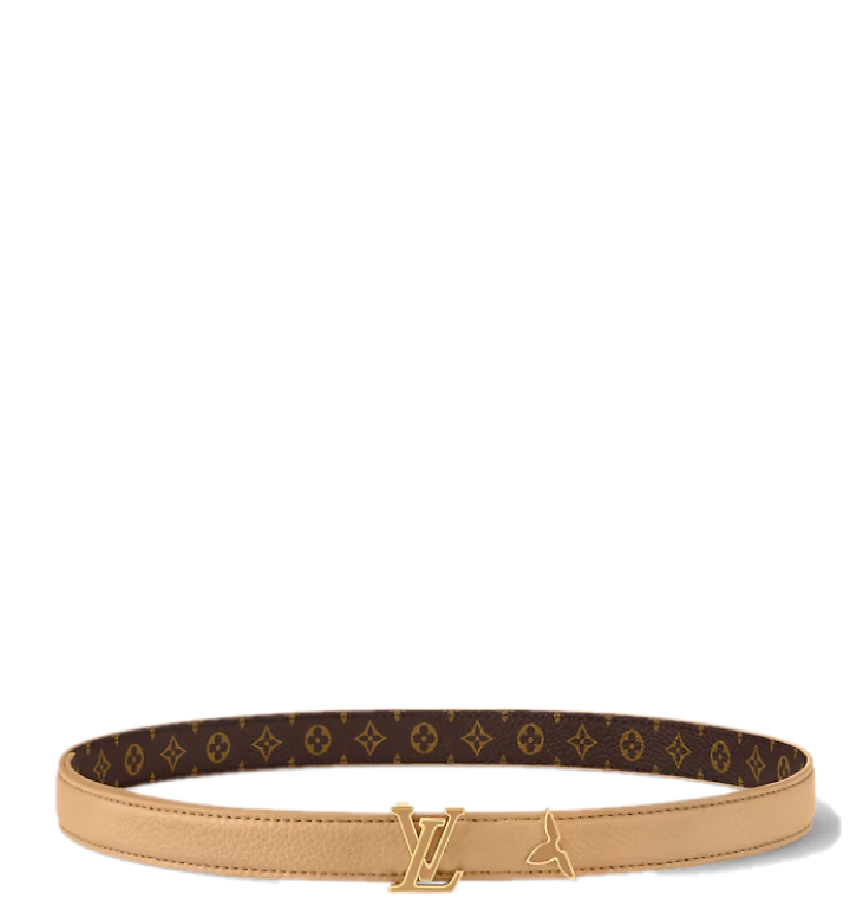  Thắt Lưng Nữ Louis Vuitton Pretty LV Enamel 20MM Reversible Belt 'Beige' 