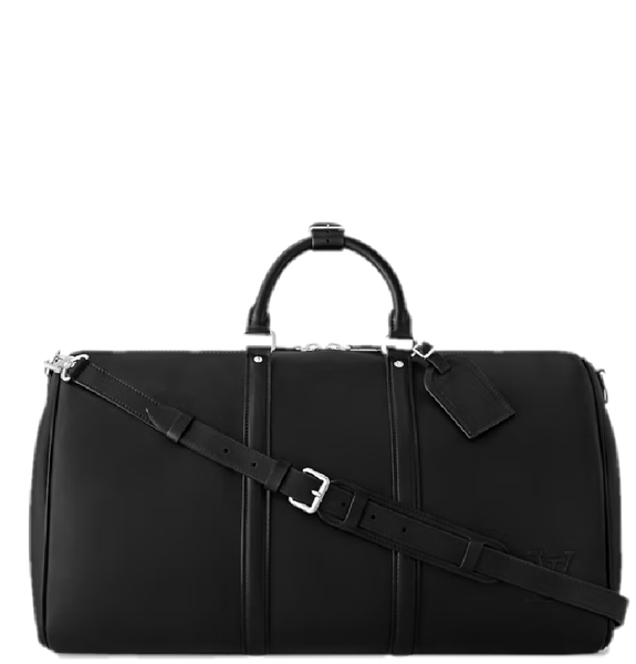 Túi Nam Louis Vuitton Keepall Bandoulière 50 Bag 'Black' 