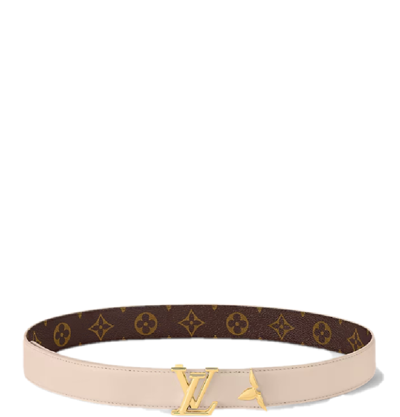  Thắt Lưng Nữ Louis Vuitton Pretty LV 30MM Reversible Belt 'Beige' 