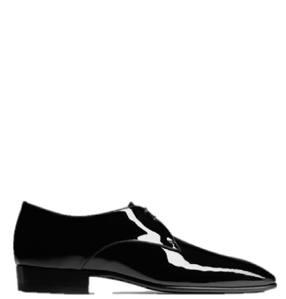 Giày Nam Saint Laurent Gabriel Derbies In Patent Leather 'Black' 