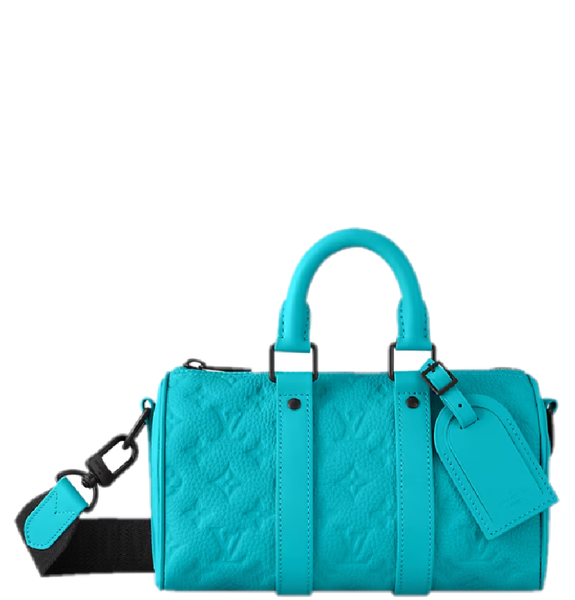  Túi Nam Louis Vuitton Keepall Bandoulière 25 Bag 'Turquoise Blue' 