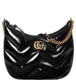  Túi Nữ Gucci GG Marmont Small Shoulder Bag 'Black Patent' 