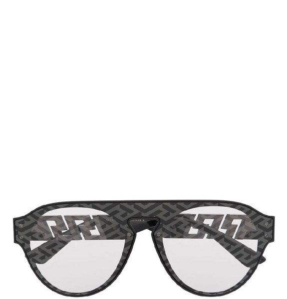  Kính Nam Versace Greca Motif Sunglasses 'Black' 