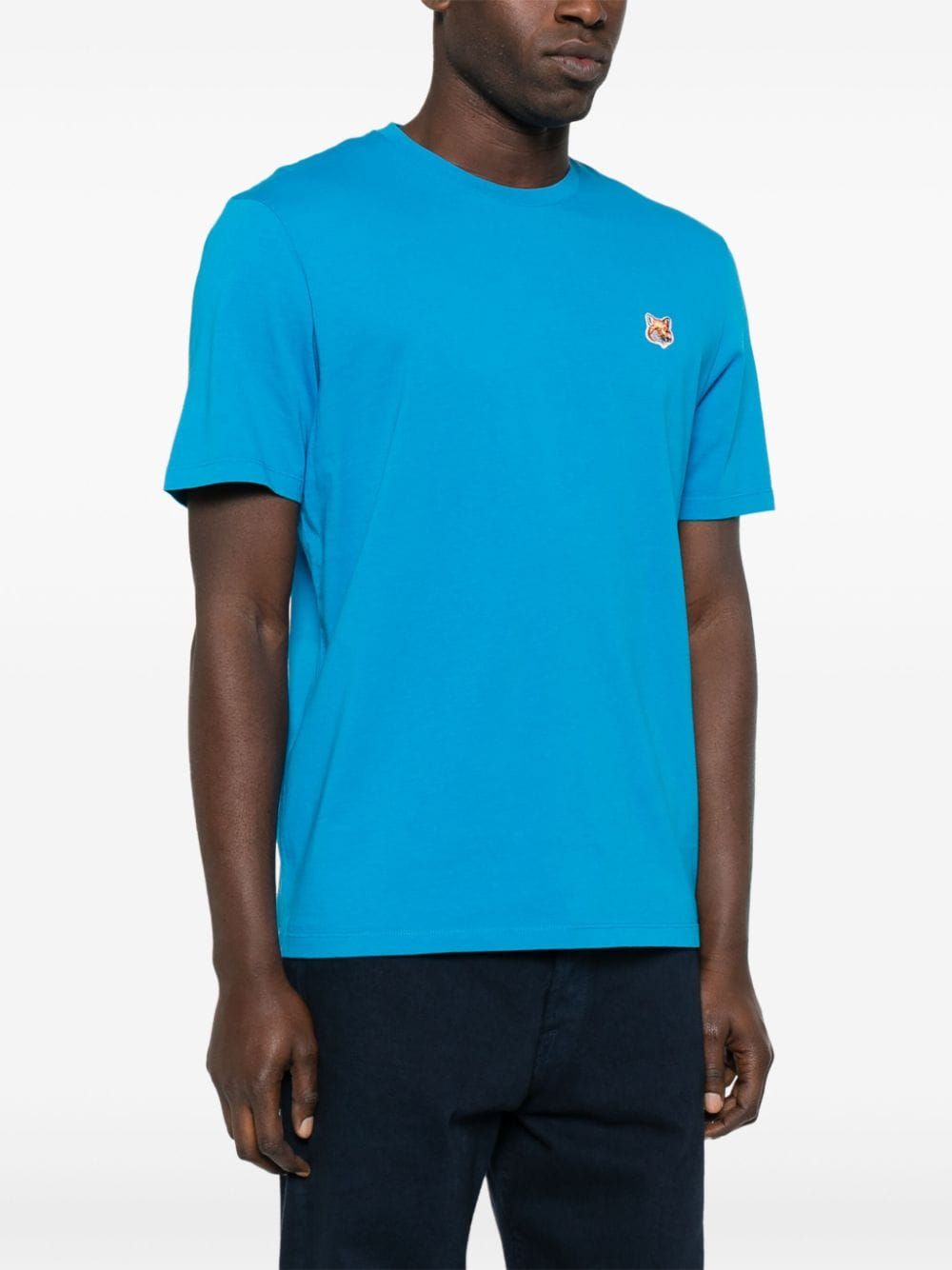  Áo Maison Kitsune Fox Head 'Blue' 