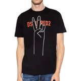  Áo Nam Dsquared2 Logo Printed 'Black' 
