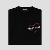  Áo Nam Dsquared2 Logo Printed 'Black' 
