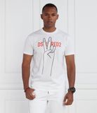  Áo Nam Dsquared2 Logo Printed 'White' 