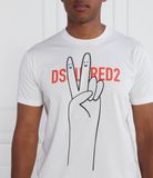  Áo Nam Dsquared2 Logo Printed 'White' 