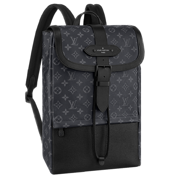 Balo Nam Louis Vuitton Saumur 'Monogram Black' 