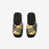  Dép Nam Burberry Check Trek Slides 'Grain' 