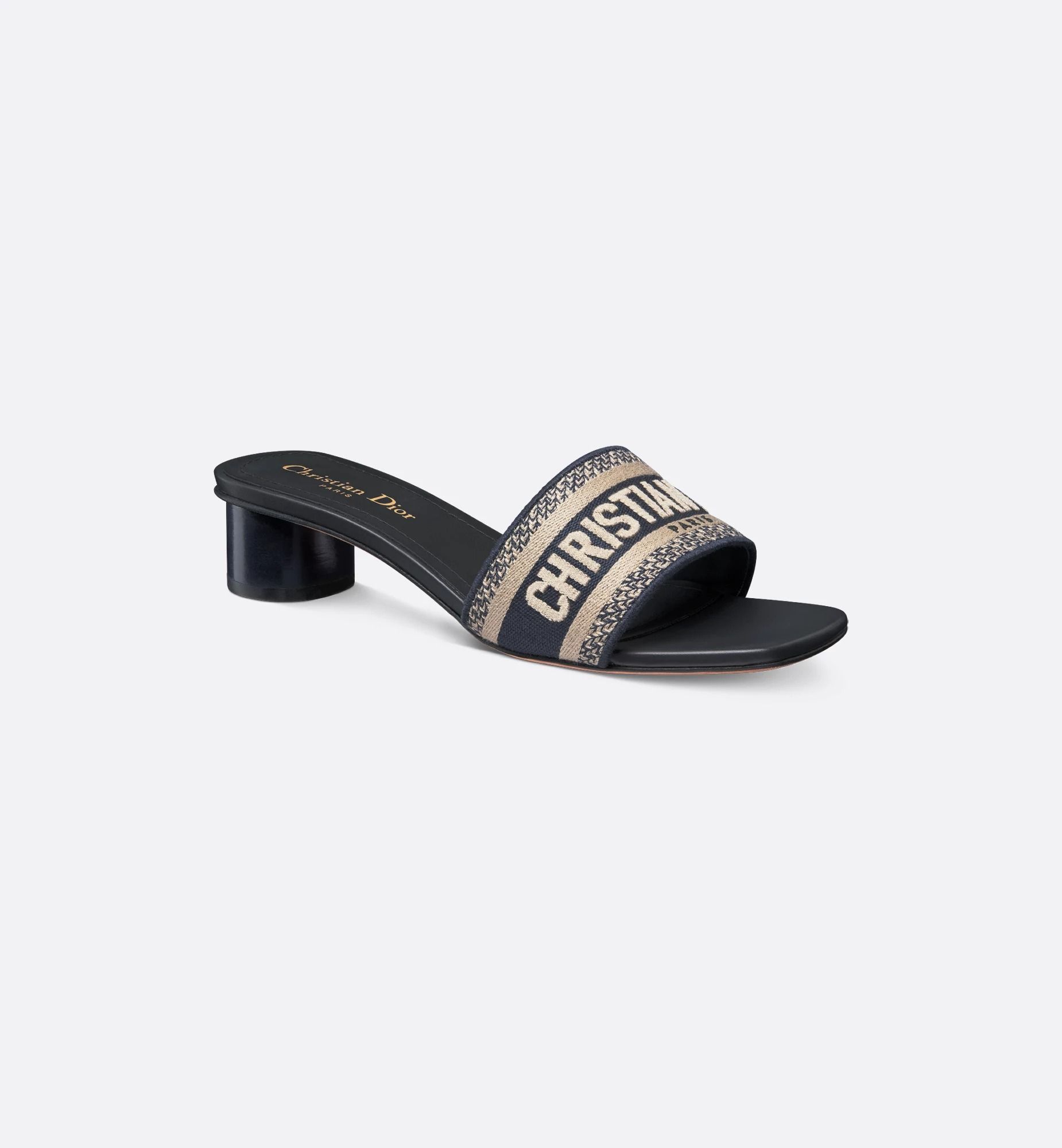  Dép Nữ Dior Dway Heeled Slide 'Blue' 