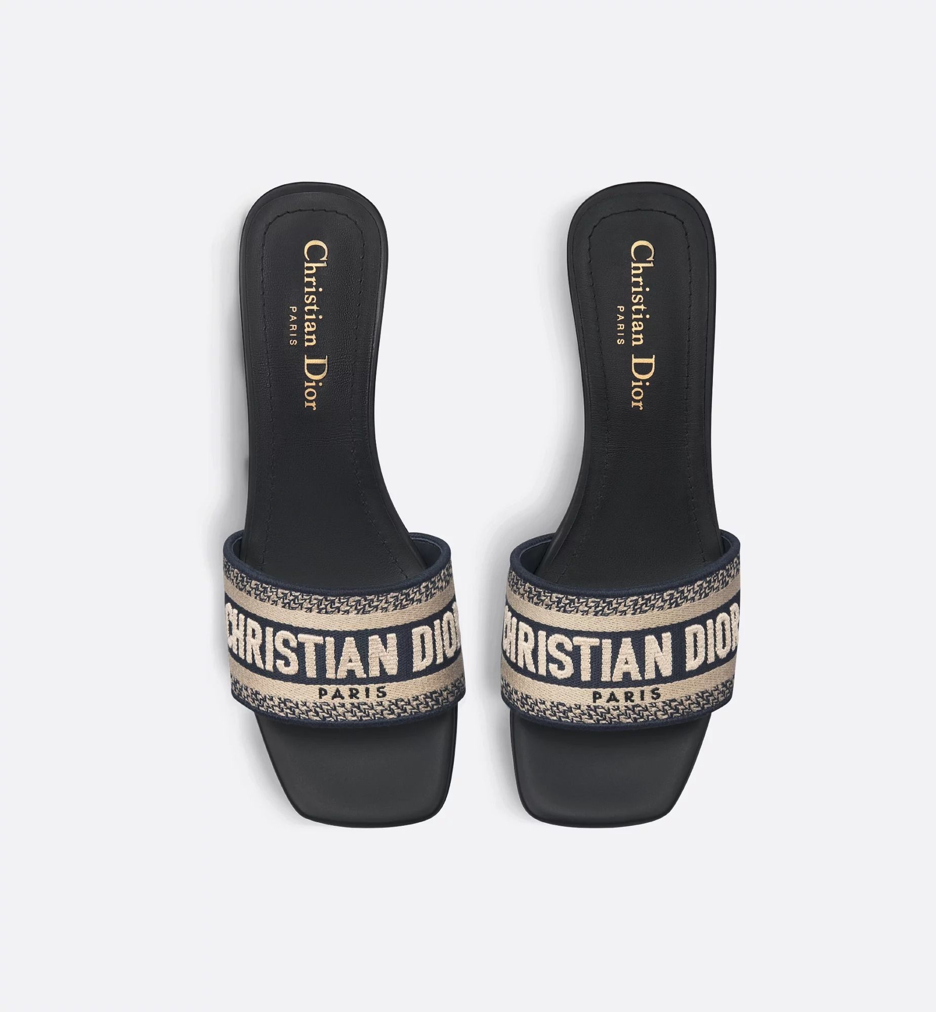  Dép Nữ Dior Dway Heeled Slide 'Blue' 