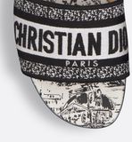  Dép Nữ Dior Dway Slide 'Black White' 