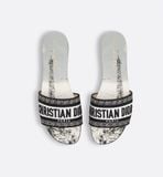  Dép Nữ Dior Dway Slide 'White Black' 