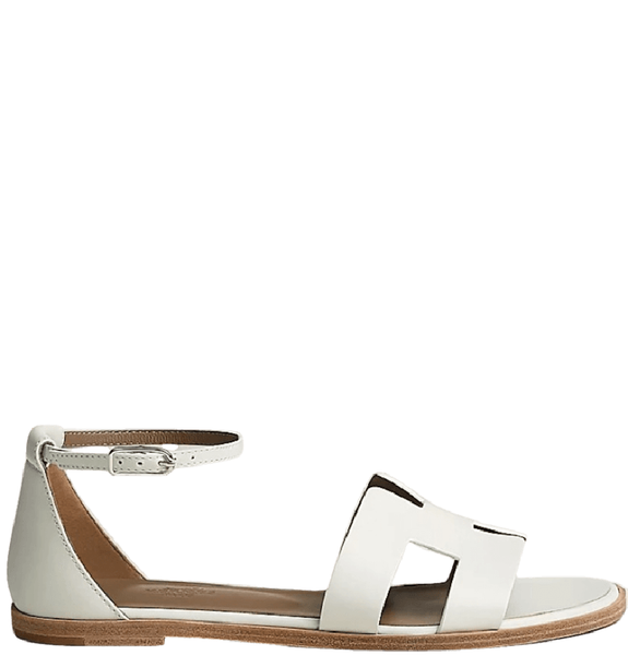  Dép Nữ Hermes Santorini Sandal 'Blanc' 