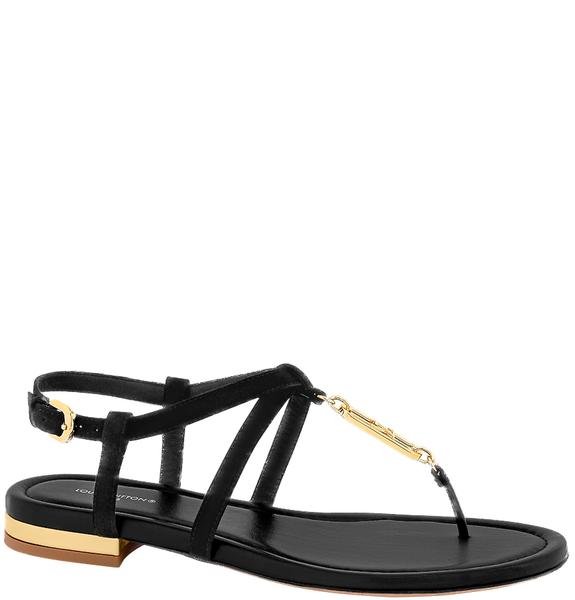  Dép Nữ Louis Vuitton Dita Flat Sandals 'Black' 
