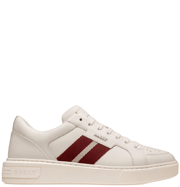  Giày Nam Bally Moony Leather Sneakers 'White' 