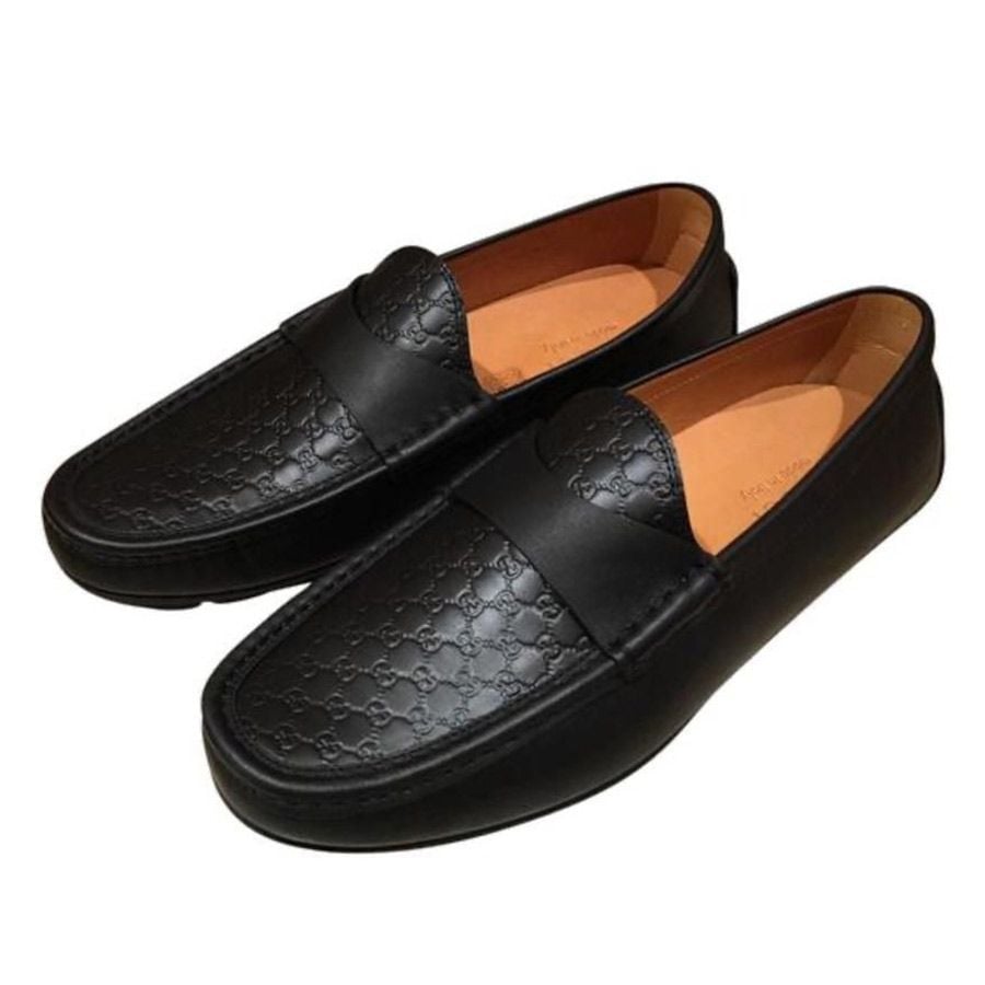  Giày Nam Gucci Micro Sima 'Black' 
