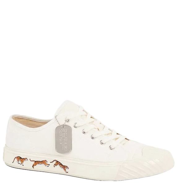  Giày Nam Kenzo Canvas Low-Top 'White' 