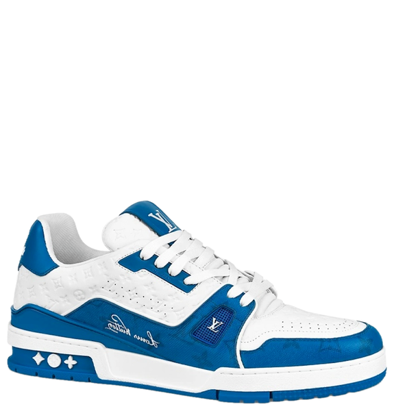  Giày Nam Louis Vuitton LV Trainer 'White Blue' 