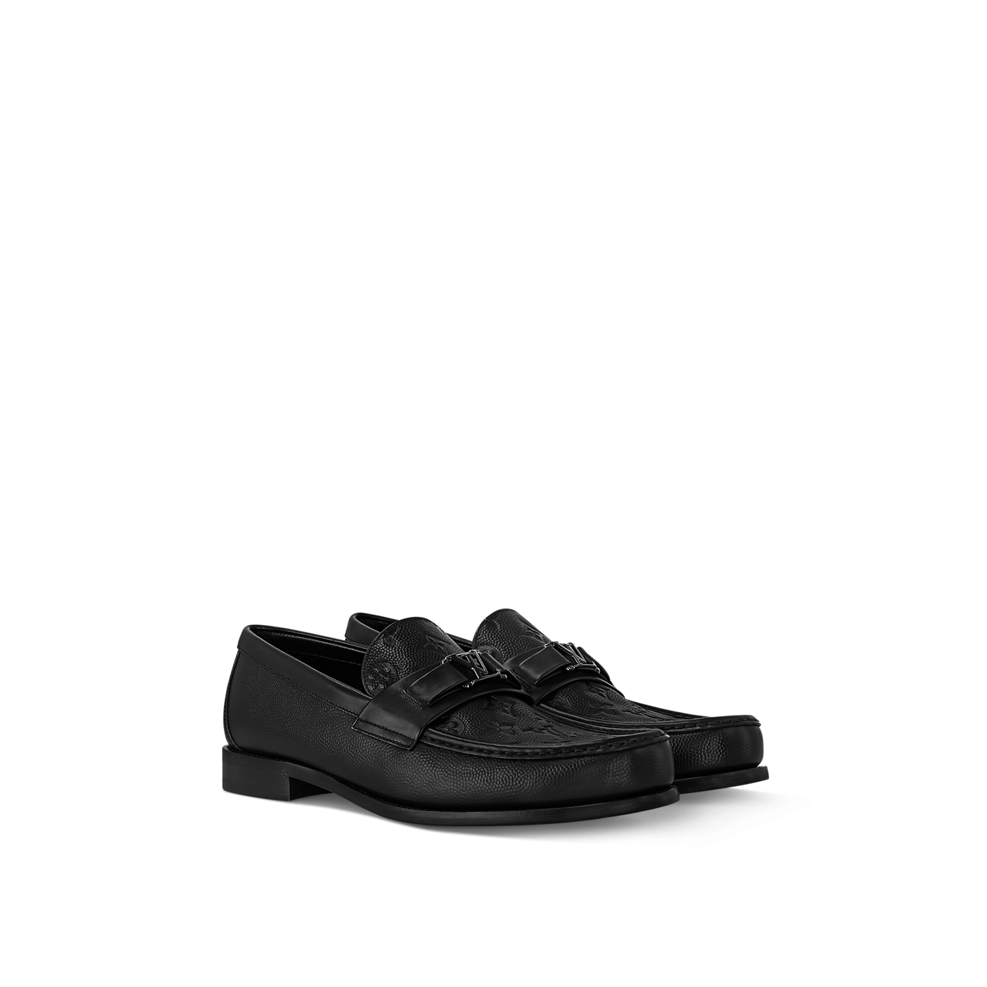  Giày Nam Louis Vuitton Major Loafers 'Black' 