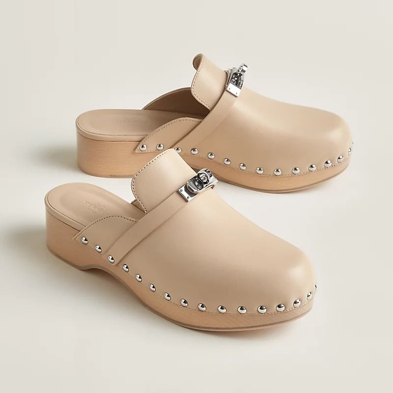  Giày Nữ Hermes Carlotta Mule 'Hêtre' 