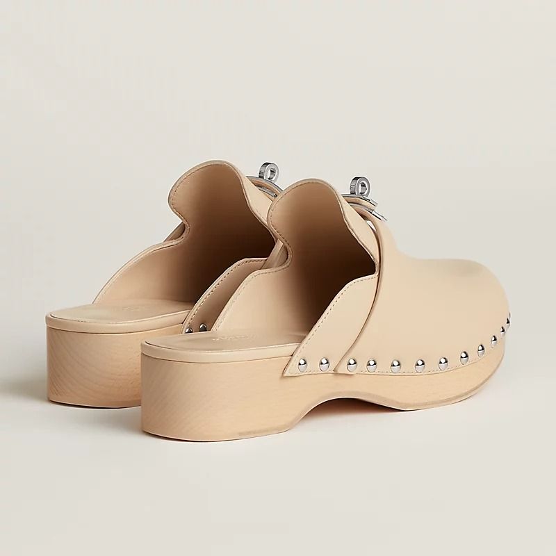  Giày Nữ Hermes Carlotta Mule 'Hêtre' 