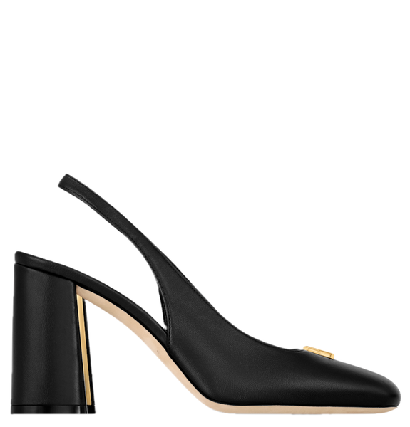  Giày Nữ Louis Vuitton Swing Slingbacks 'Black' 