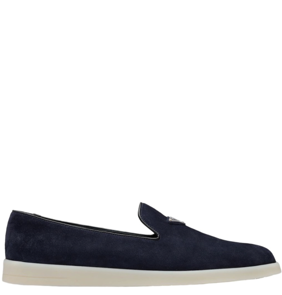  Giày Nam Prada Suede Slippers 'Navy' 