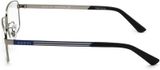  Kính Nam Gucci Eyeglasses 'Blue Silver' 