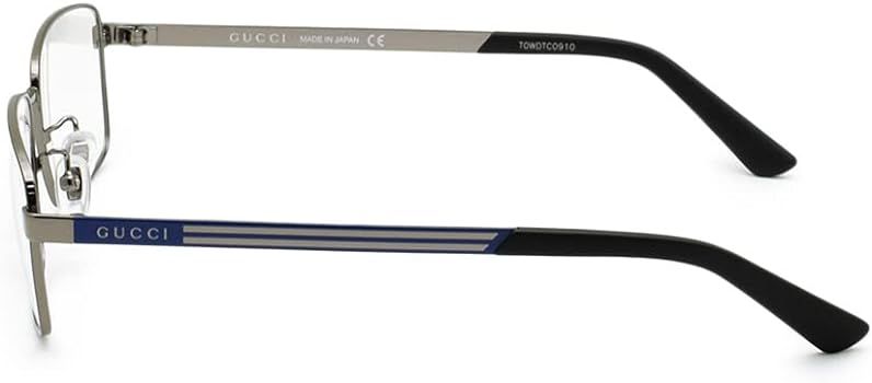  Kính Nam Gucci Eyeglasses 'Blue Silver' 