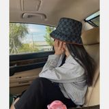  Mũ Gucci GG Canvas Bucket 'Blue' 
