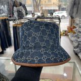  Mũ Gucci GG Canvas Bucket 'Blue' 