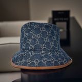  Mũ Gucci GG Canvas Bucket 'Blue' 