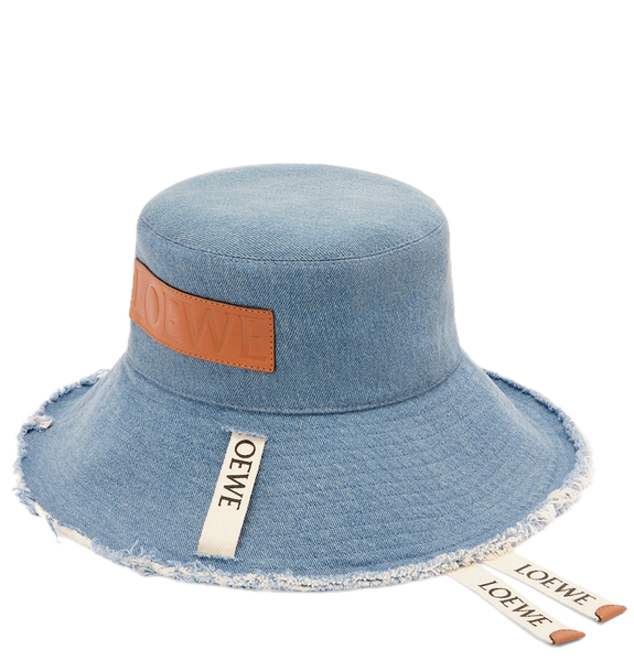  Mũ Loewe Frayed Fisherman Hat 'Blue Denim' 