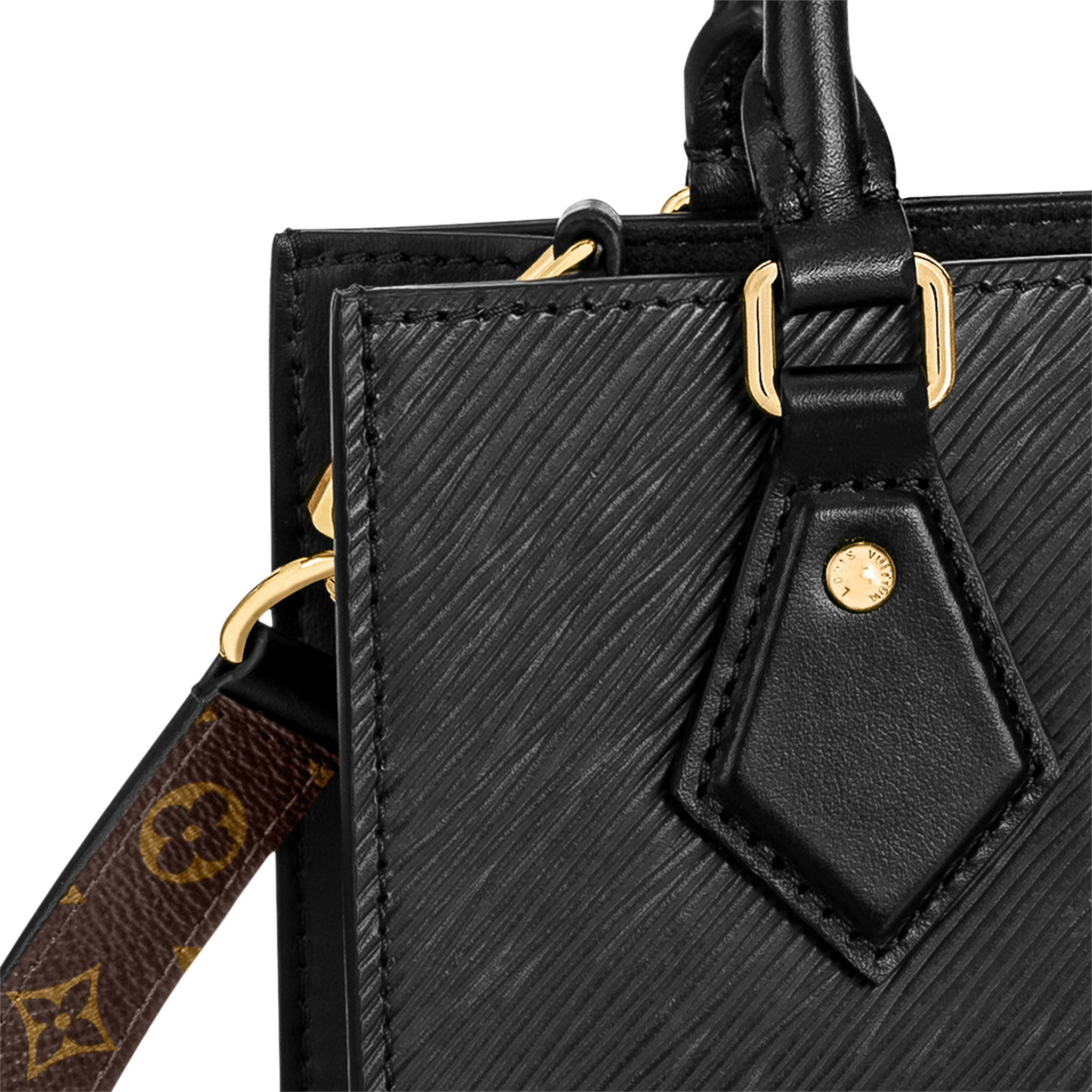 Louis Vuitton Black Epi Leather Petit Sac Plat Bag  Yoogis Closet