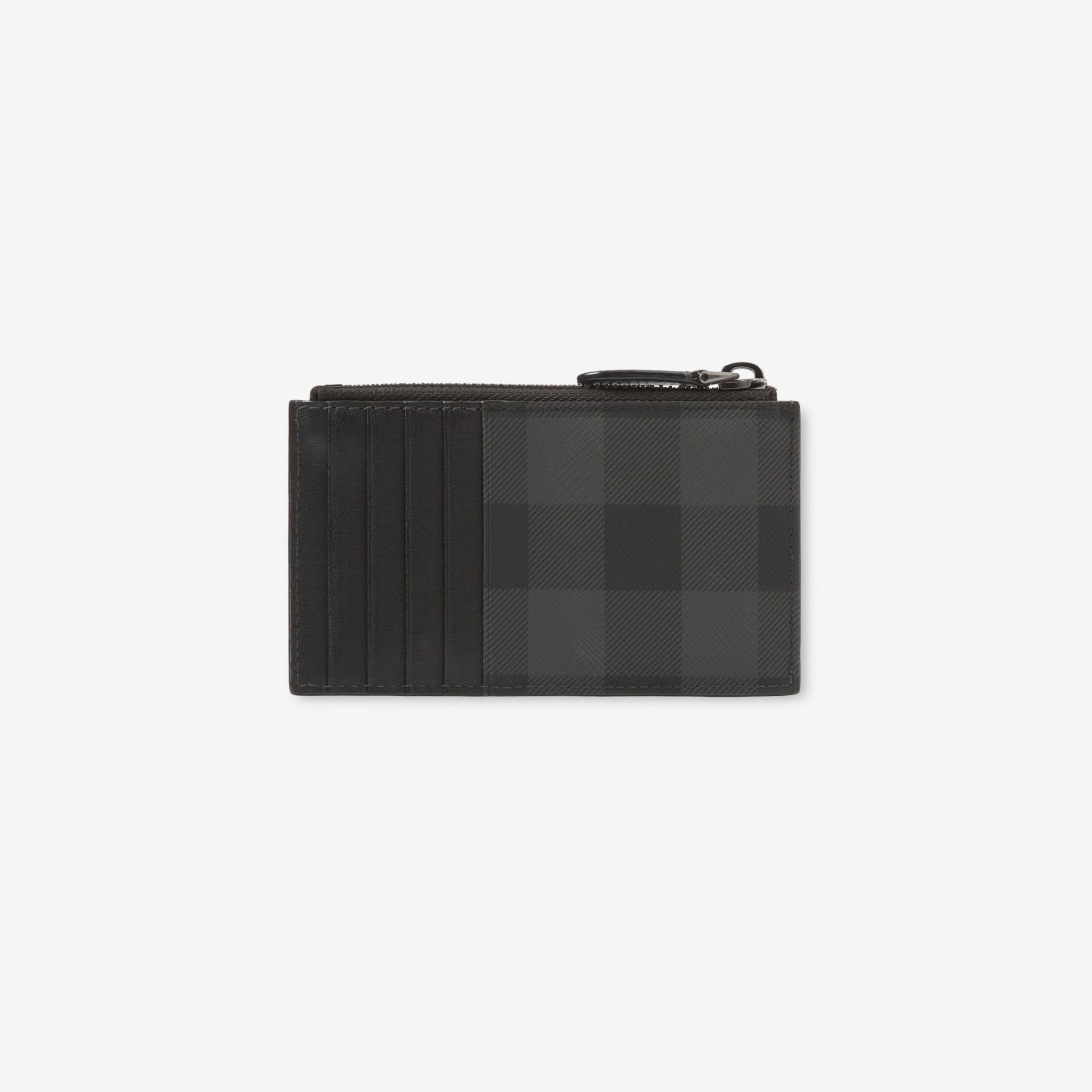  Ví Burberry Check Zip Card Case 'Charcoal' 
