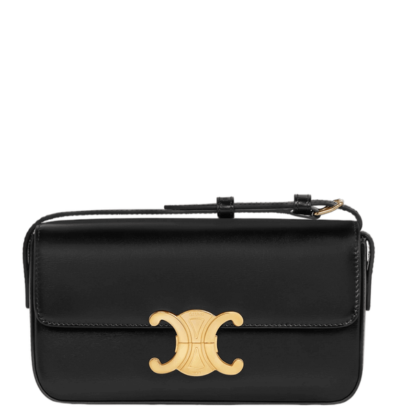  Túi Nữ Celine Triomphe Shoulder Bag 'Black' 