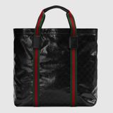  Túi Nam Gucci GG Crystal Medium Tote Bag 'Black Crystal' 