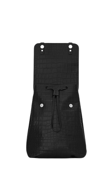  Balo Nam Saint Laurent Sac De Jour Crocodile 'Black' 