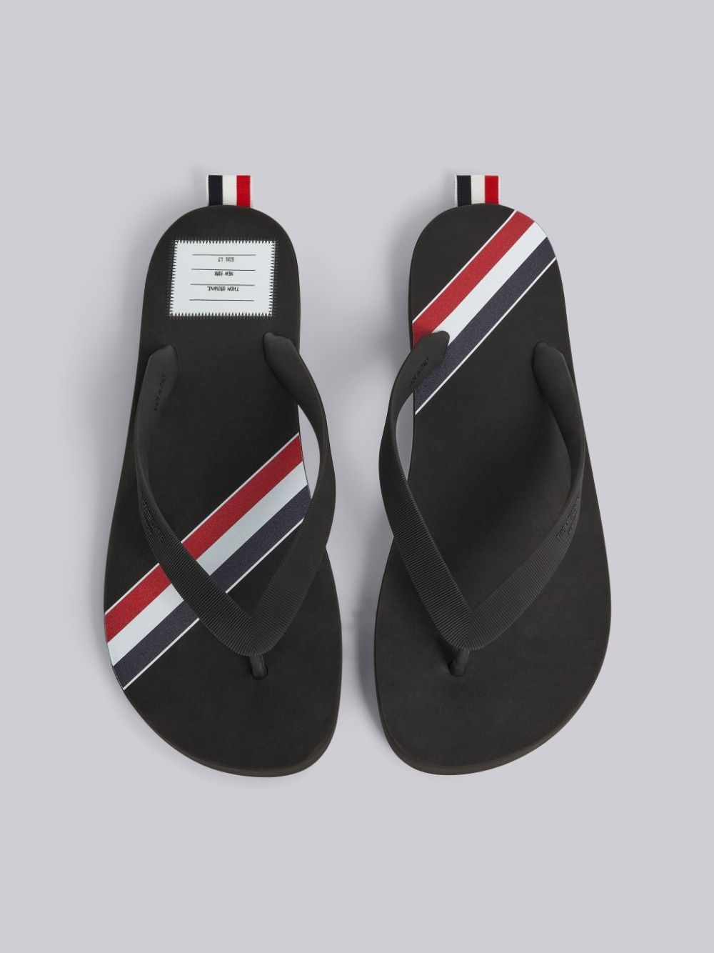 【THOM BROWNE】送料/関税込 MOLDED RUBBER STRIPE FLIP FLOPS Thom Browne Molded Rubber Stripe Flip Flop Medium Blue | eBay