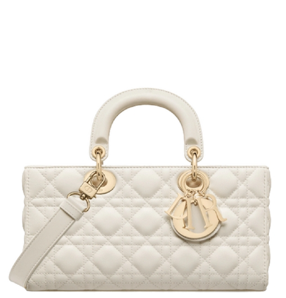  Túi Nữ Dior Medium Lady D-joy Bag 'White' 